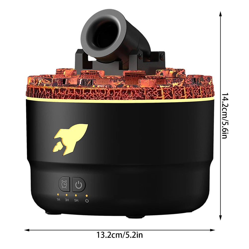 Difusor Volcanic Cannons: humidificador de aire, aromaterapia y difusor de aceites esenciales para hogar y escritorio. 🌿💧